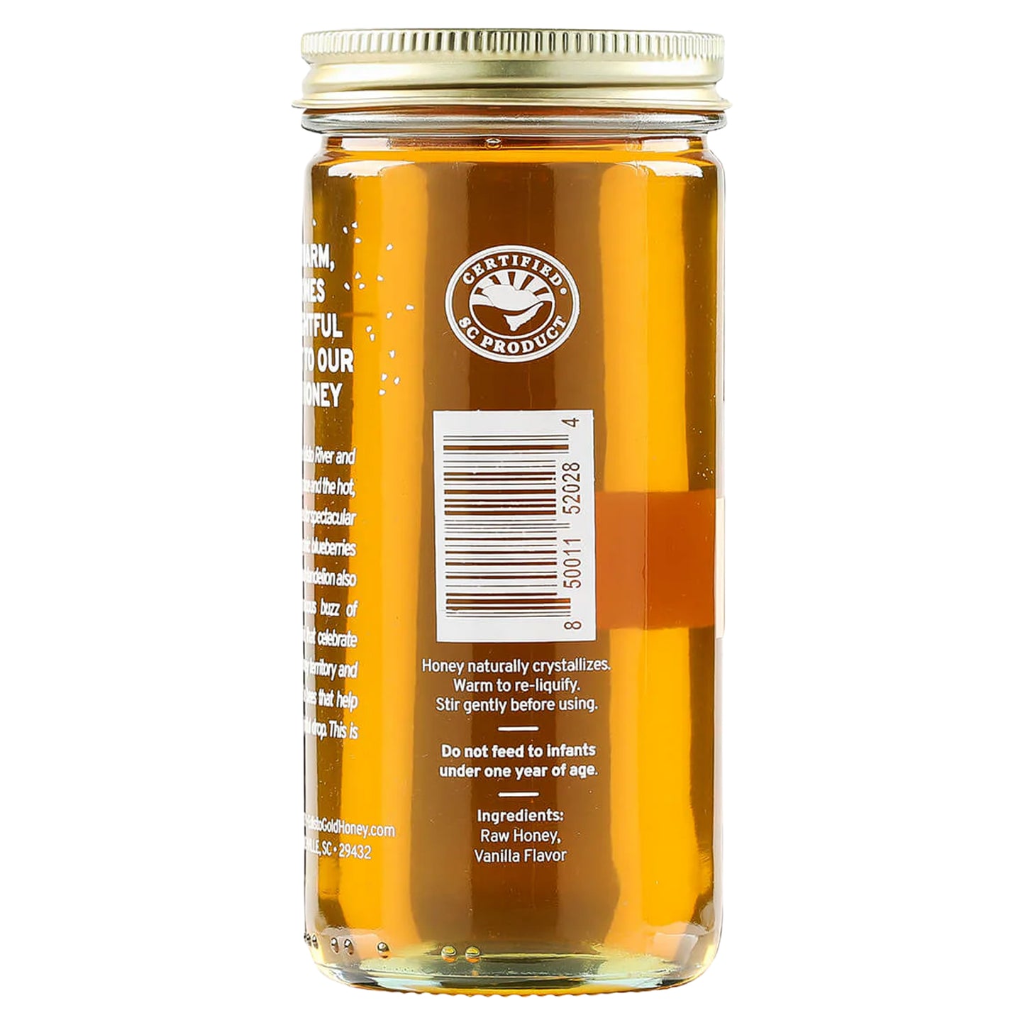Vanilla Infused Raw Honey