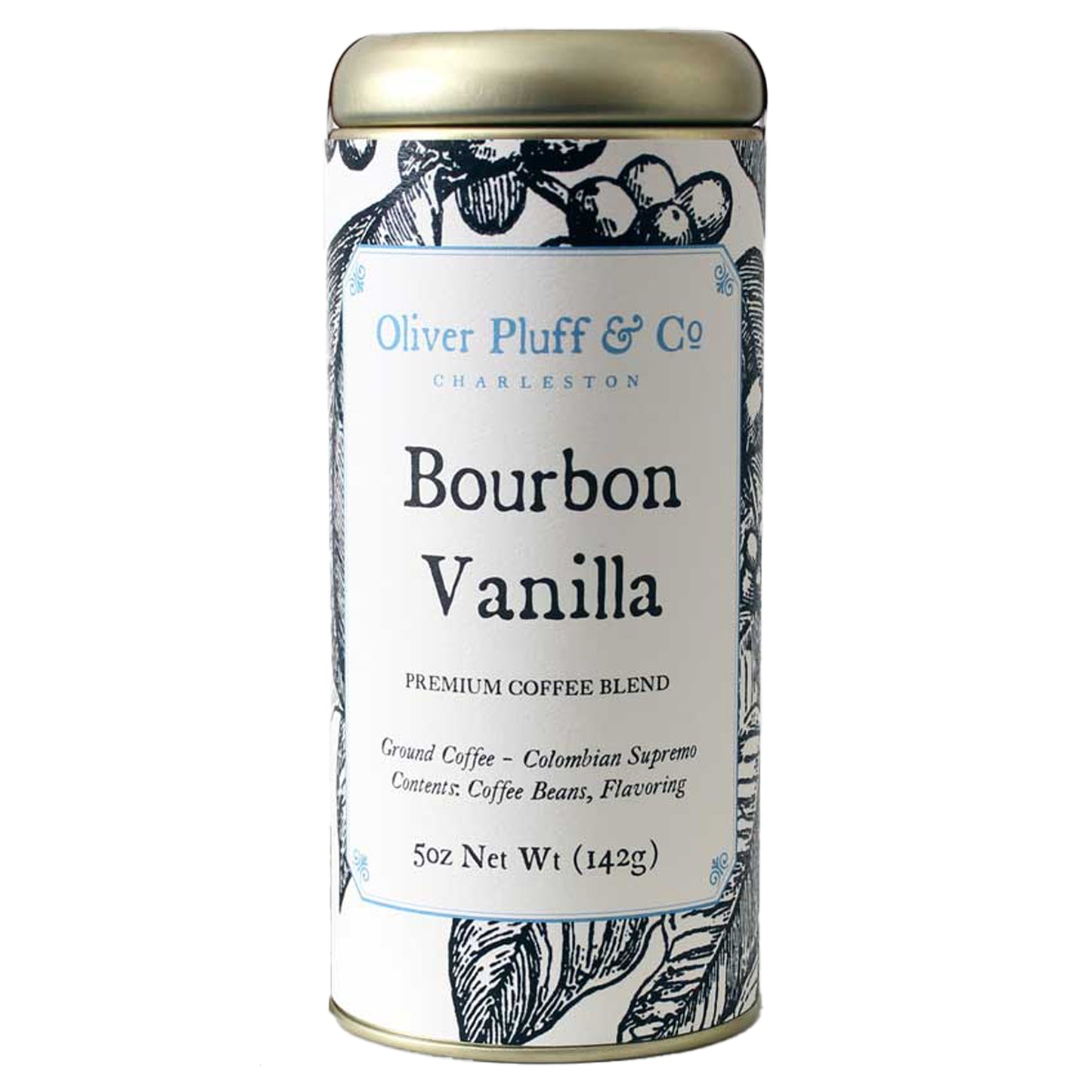 Oliver Pluff & Co. Bourbon Vanilla Coffee Tin