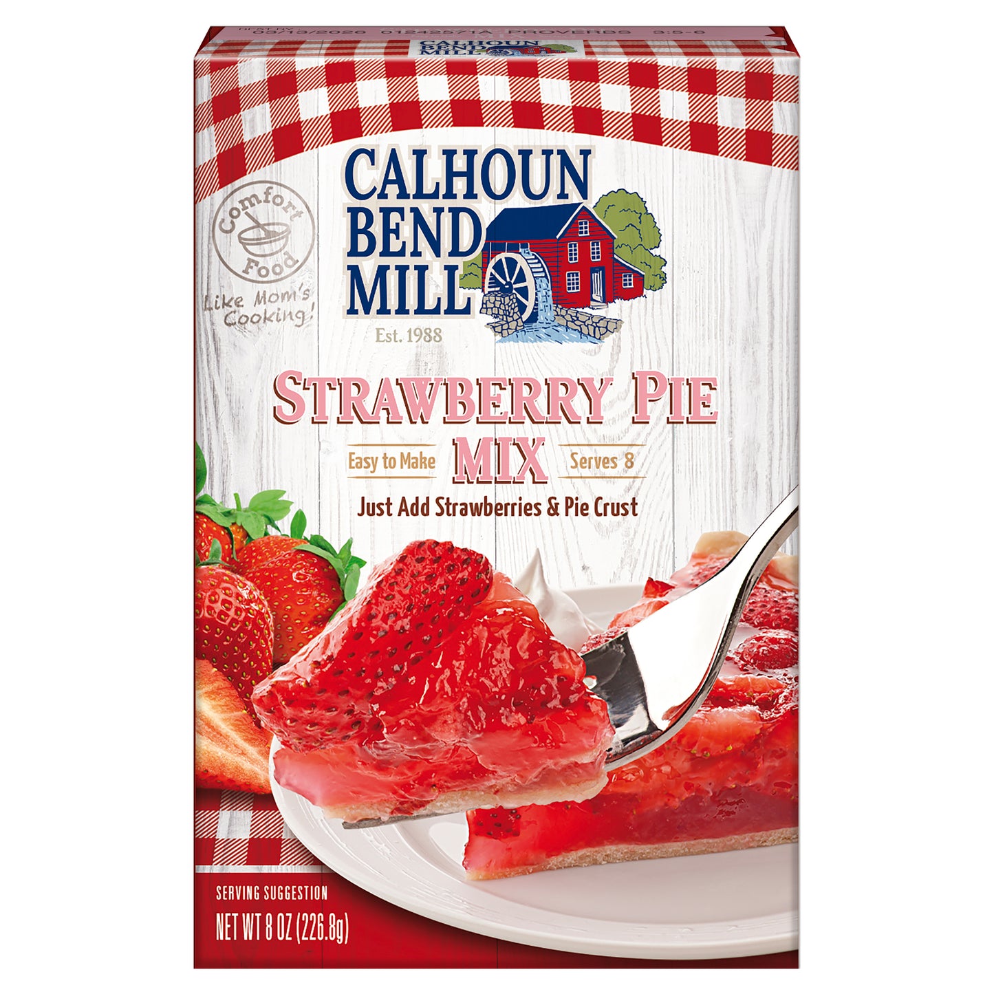 Calhoun Bend Mill Strawberry Pie Mix Box
