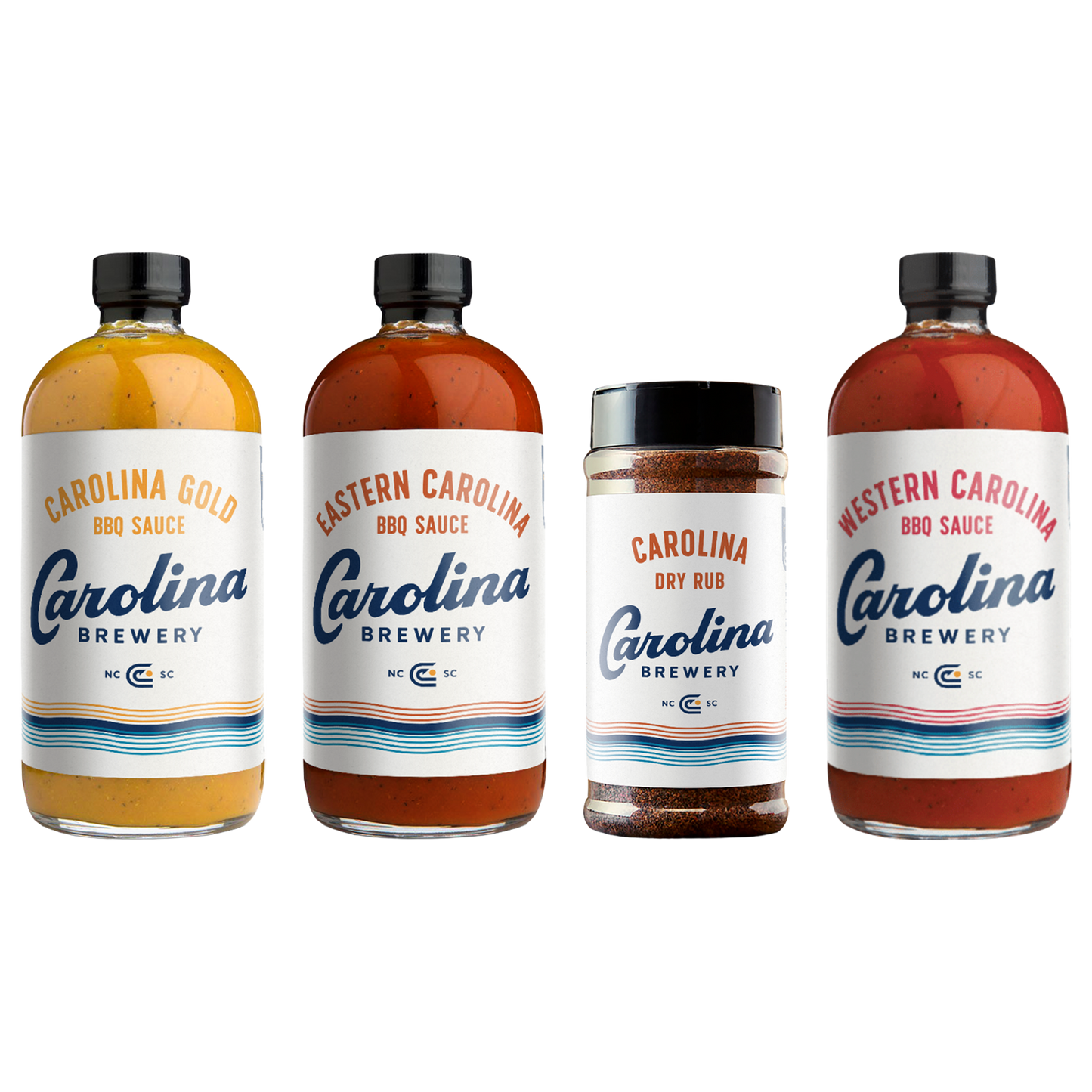 Carolina BBQ Sauce & Dry Rub Collection (4-Pack)