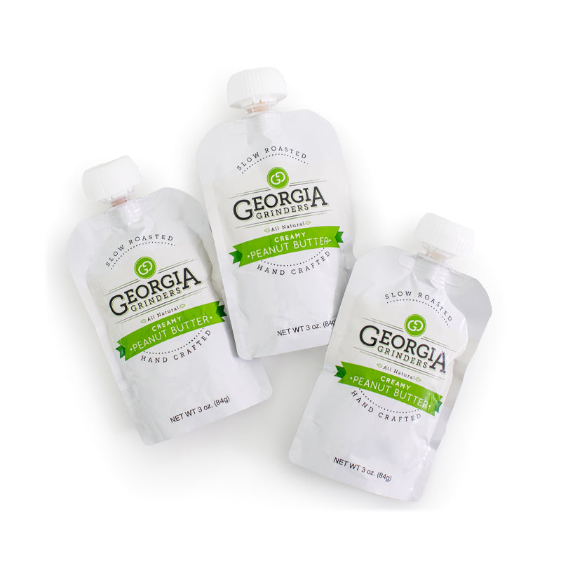 Georgia Grinders Squeezable Peanut Butter Pouches - Three Pack