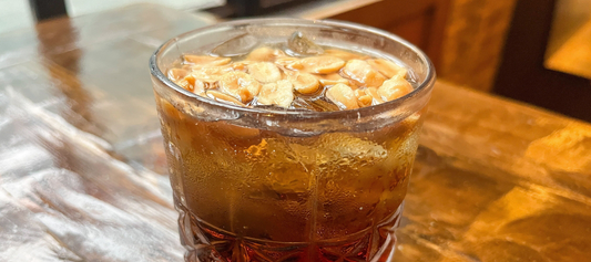 Whiskey, coke and hubs peanuts