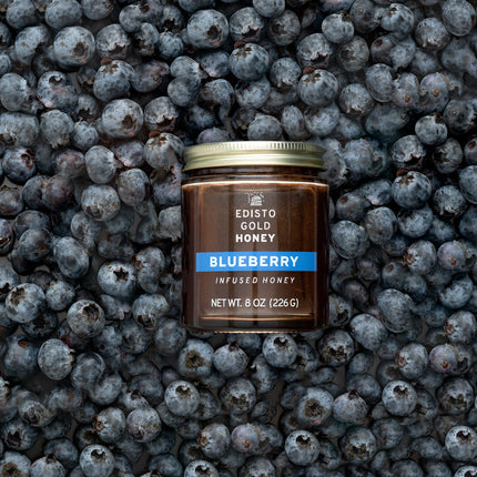 Blueberry Infused Raw Honey