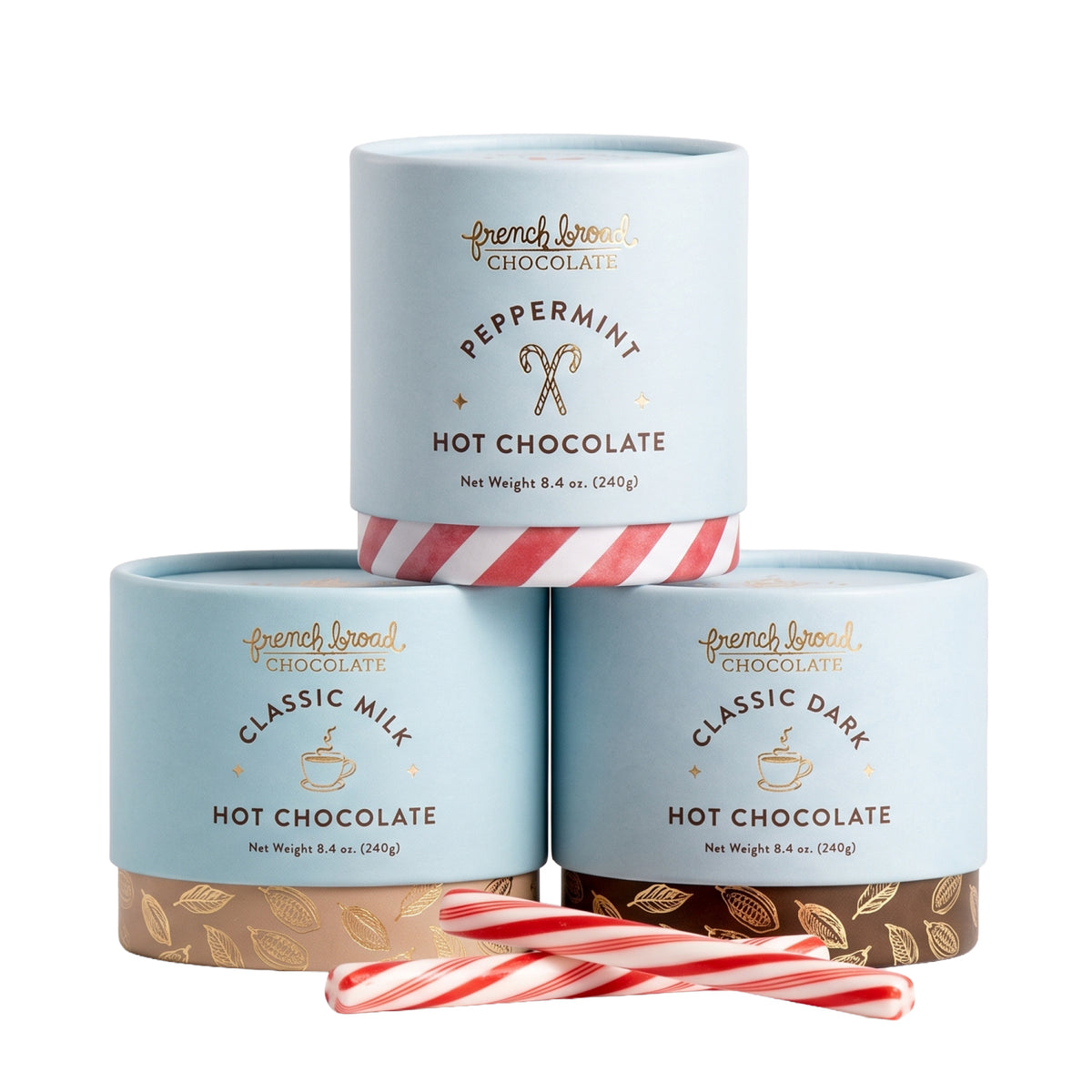 French Broad Holiday Hot Chocolate Collection, 3 Flavors