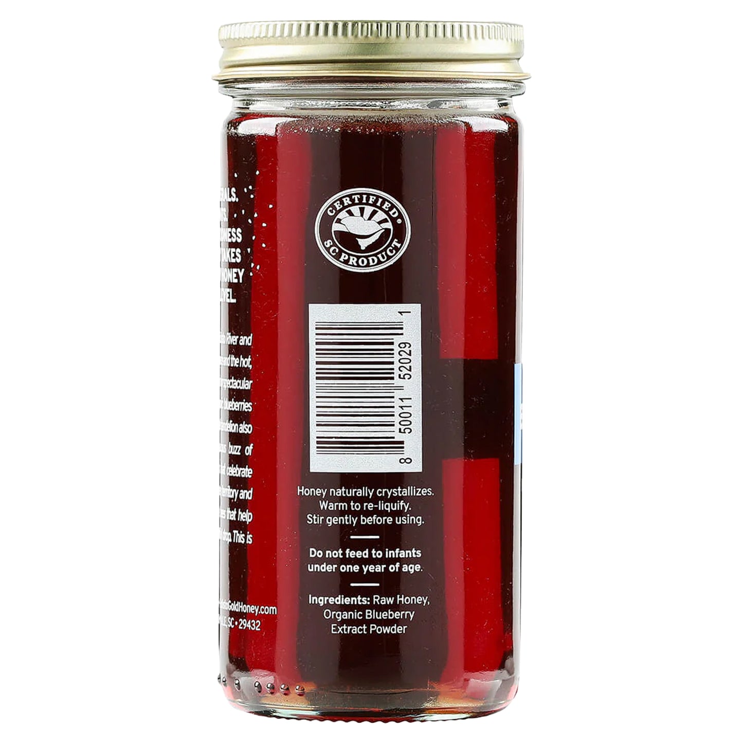 Blueberry Infused Raw Honey