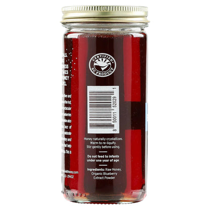 Blueberry Infused Raw Honey