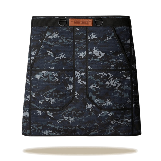 Grilling Apron | Navy Camo