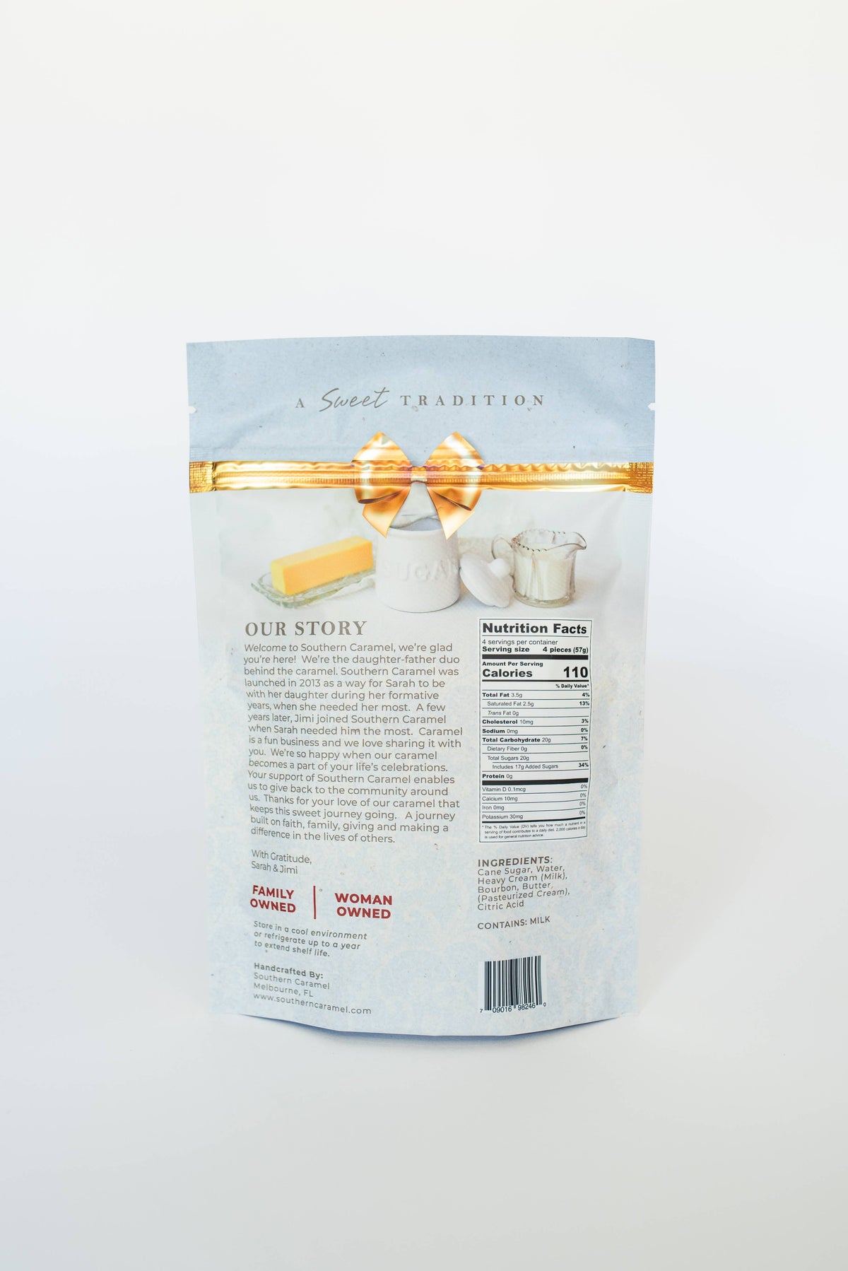 Southern Caramel 1/2 Lb Bourbon Caramel
