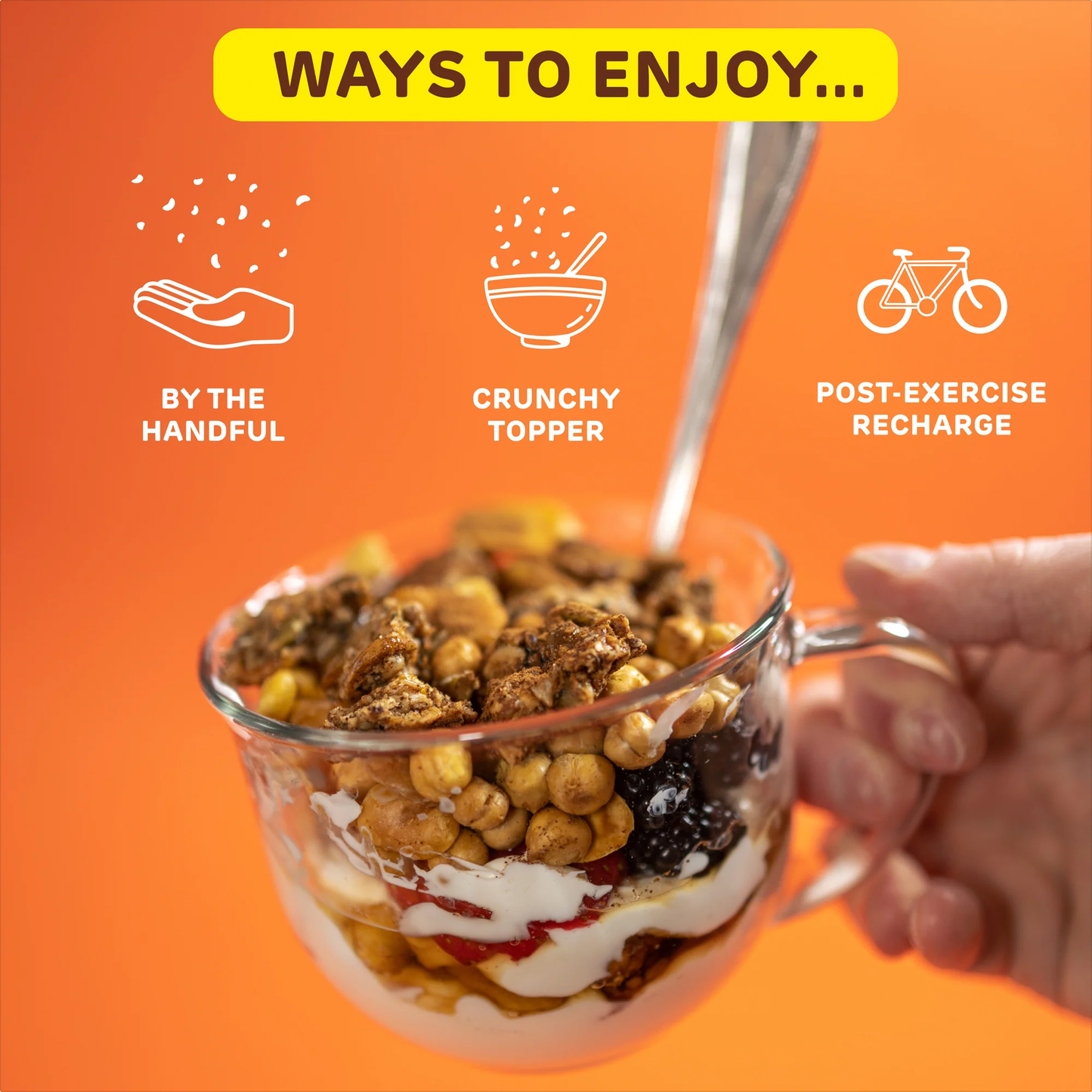 Maple Cinnamon Chickpea & Granola Crunch Mix - Single Serve