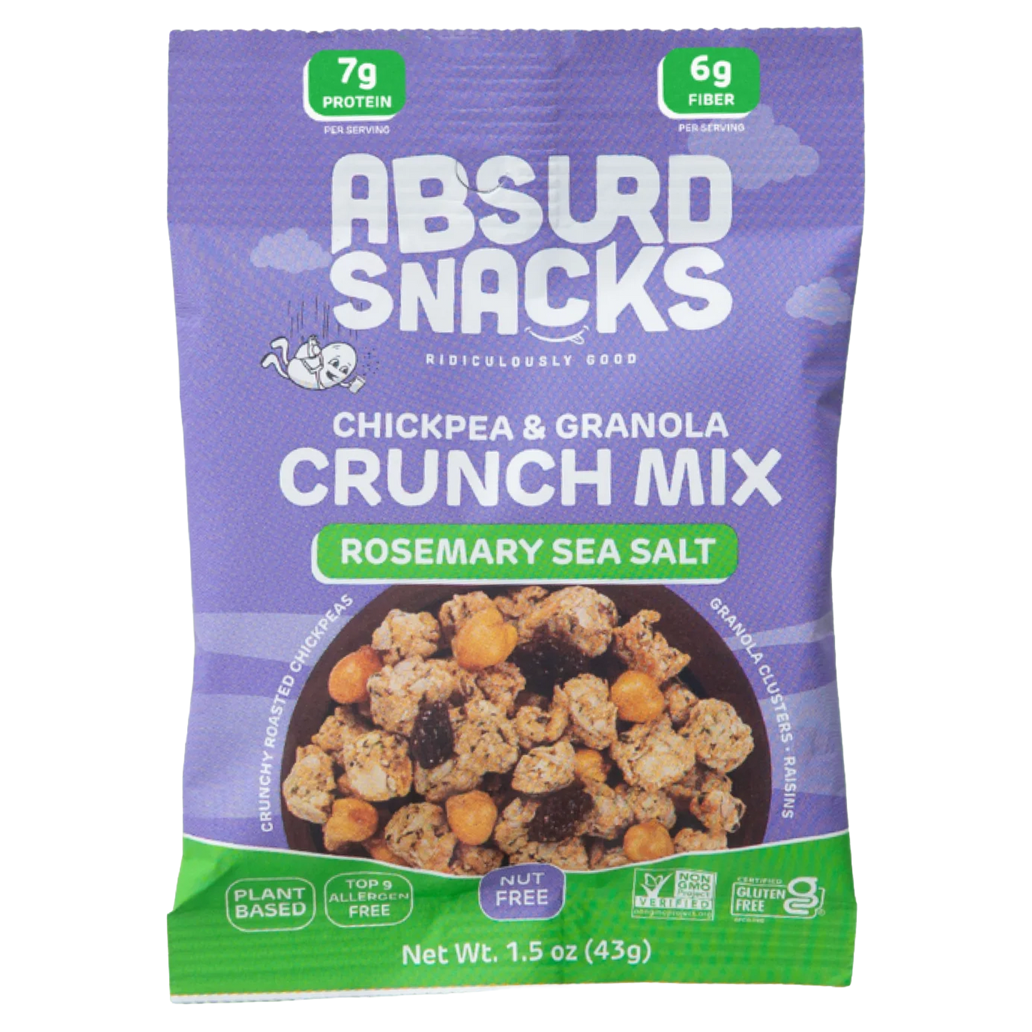 Rosemary Sea Salt Chickpea & Granola Crunch Mix - Single Serve