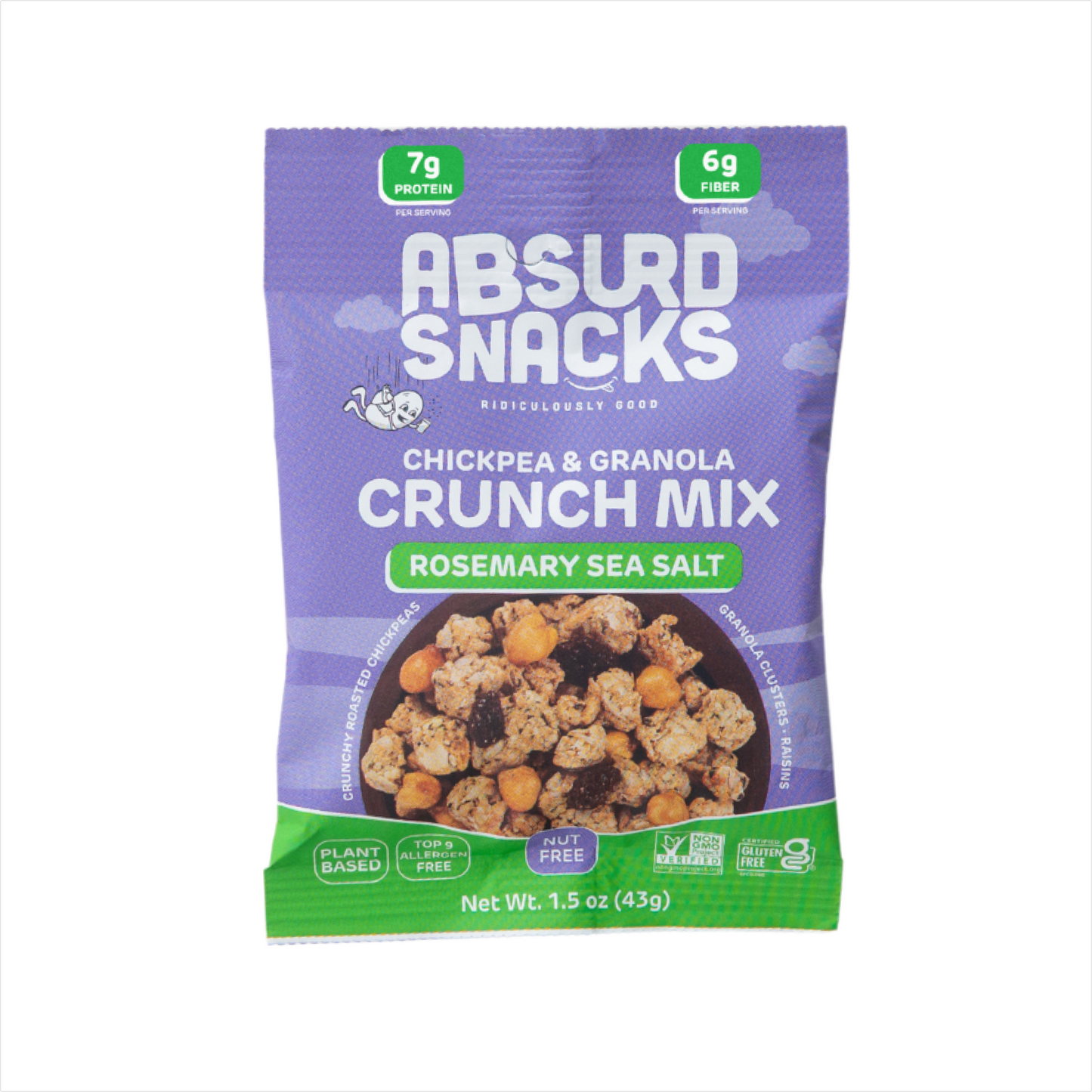 Rosemary Sea Salt Chickpea & Granola Crunch Mix - Single Serve