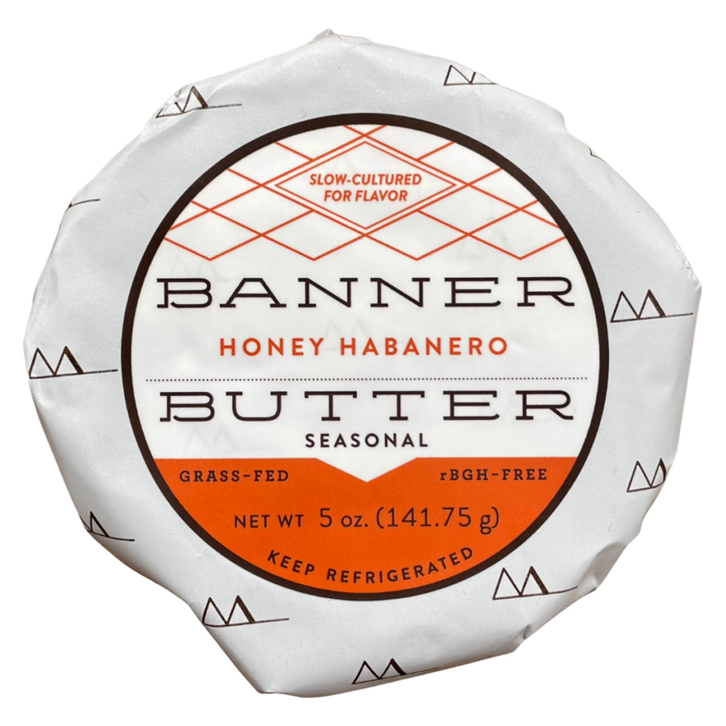 Banner Butter Honey Habanero cultured butter with honey and habanero peppers