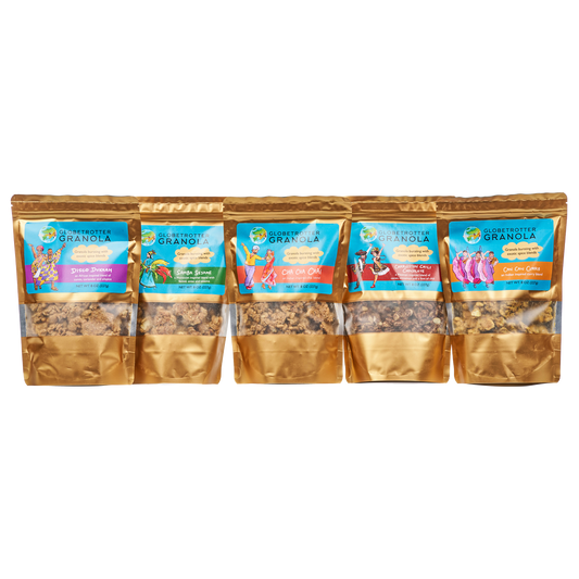 Globetrotter Granola Crunch the World Five Bag Bundle Granola Bags