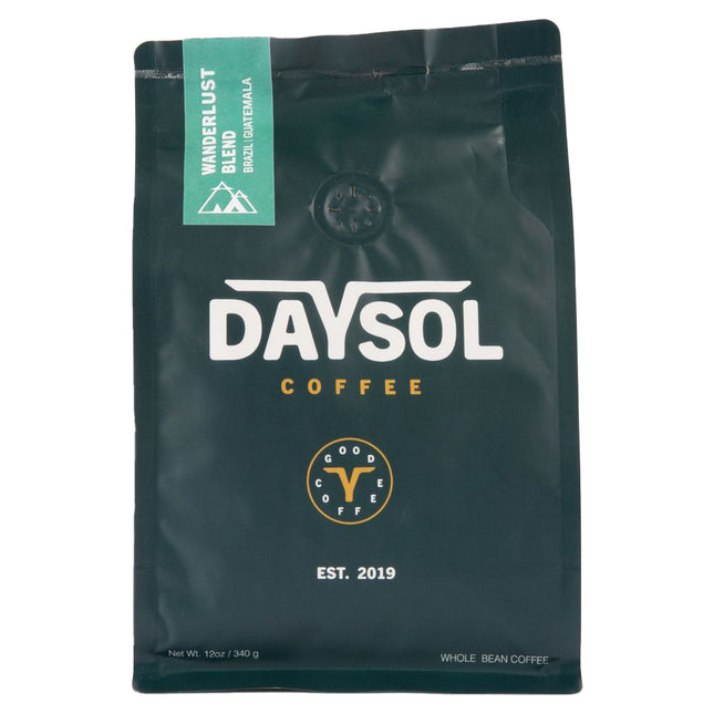 DaySol Coffee Lab Wanderlust Blend 12oz Whole Bean Coffee Bag