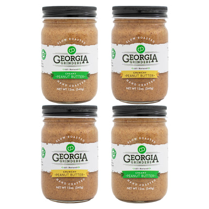 Georgia Grinders Creamy & Crunchy Peanut Butter 4-Pack