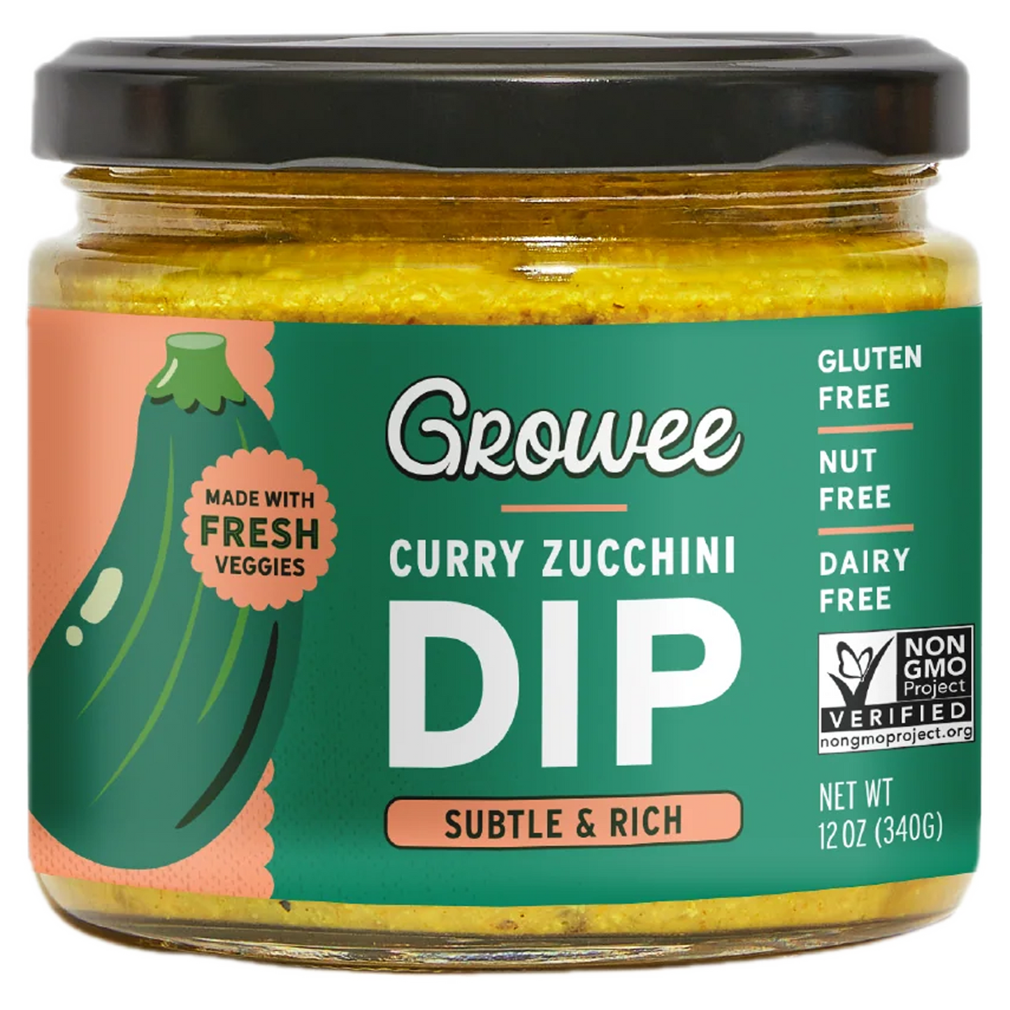 Growee Indian Curry Zucchini Dip