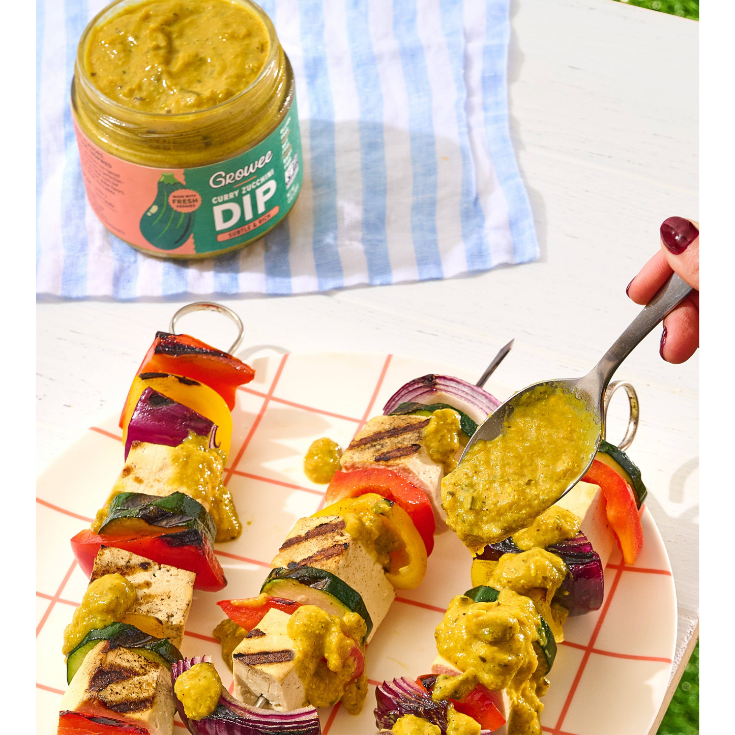Growee Indian Curry Zucchini Dip