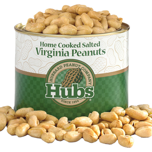 Hubbard Peanut Company Home Cooked Salted Virginia Peanuts 20oz. Tin