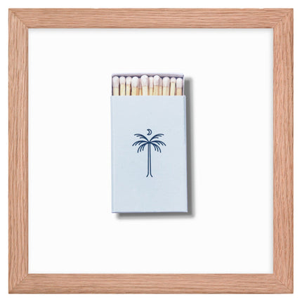 Red Oak Framed Matchbook Print from Island Provisions in Charleston, South Carolina