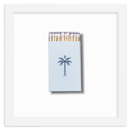 White Framed Matchbook Print from Island Provisions in Charleston, South Carolina