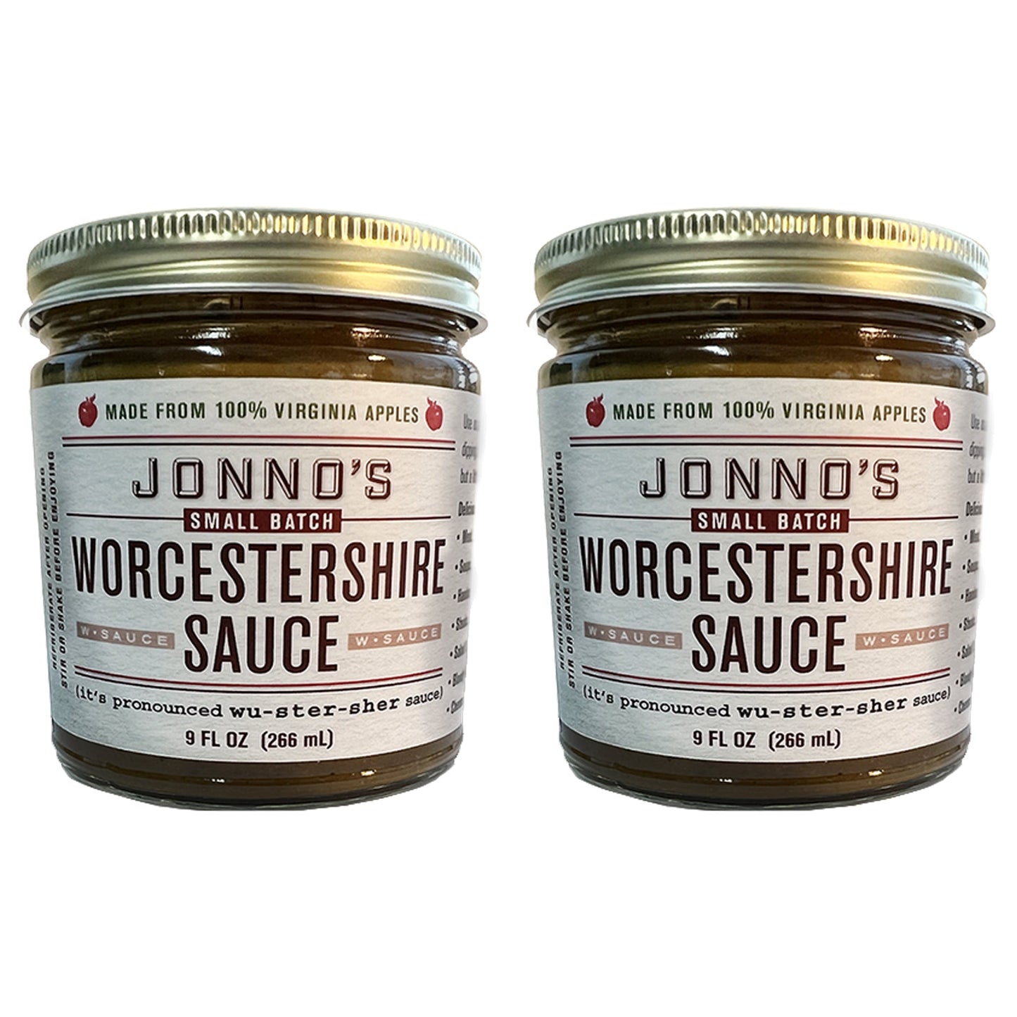 Jonno's Worcestershire Sauce (2-Pack)