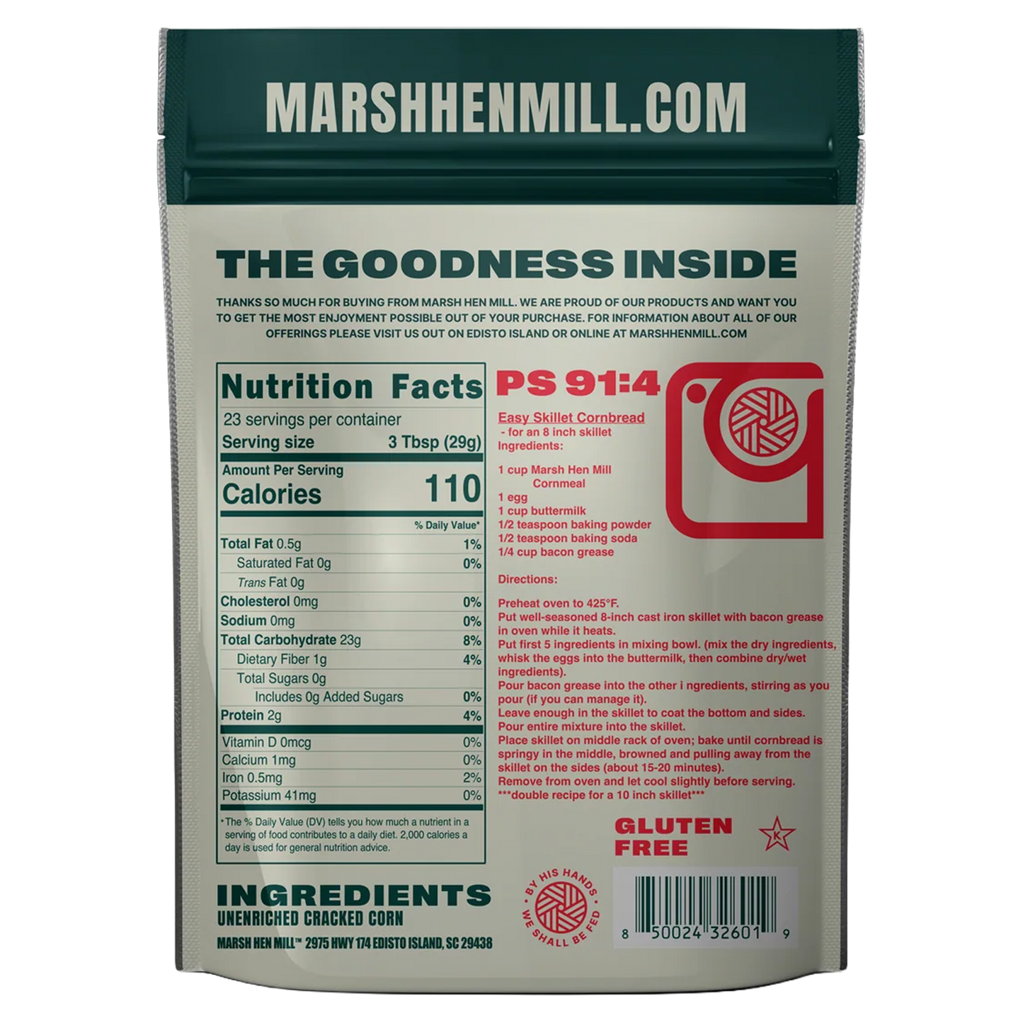 Marsh Hen Mill White Cornmeal