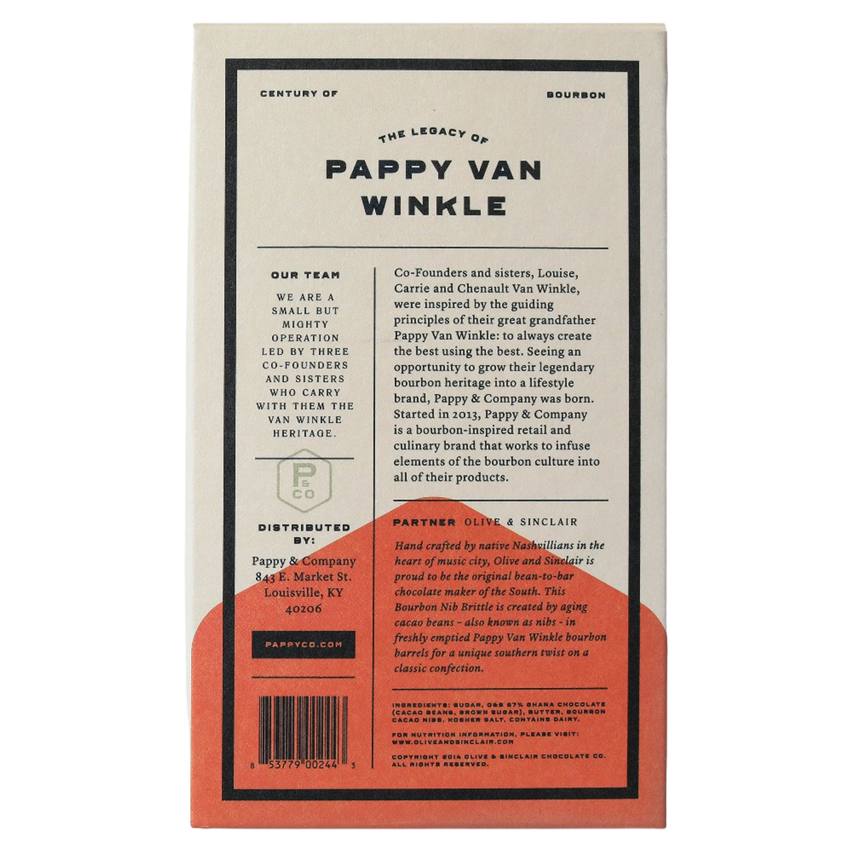 Pappy Bourbon Barrel Aged Nib Brittle