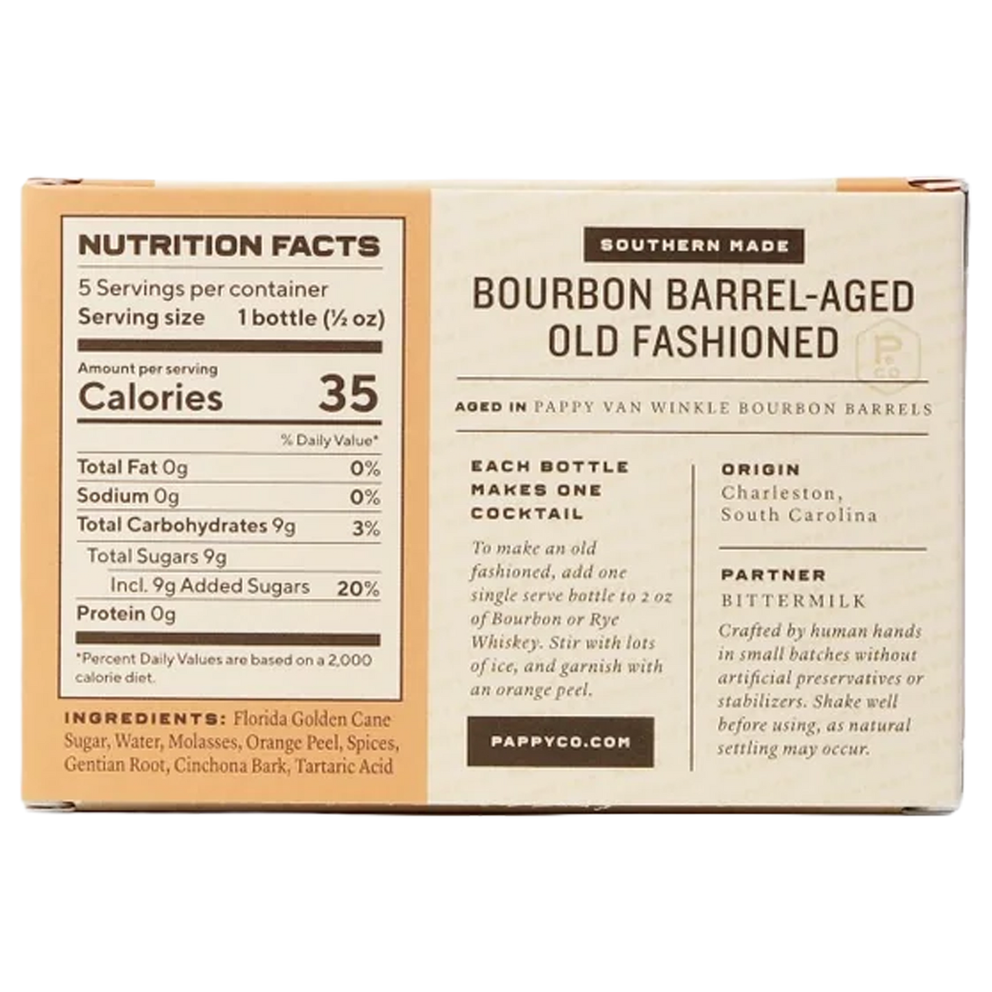 Pappy Bourbon Barrel Aged Old Fashioned Mix - Single Serve