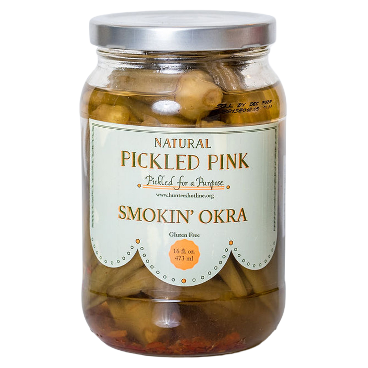 Pickled Pink Smokin' Pickled Okra