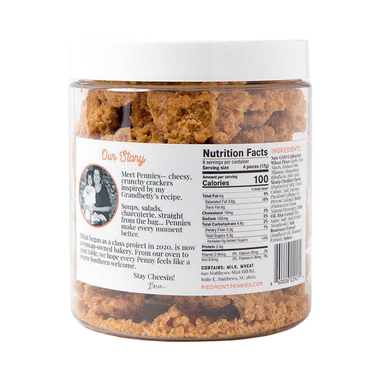 Sharp Cheddar Penny Bank Jars