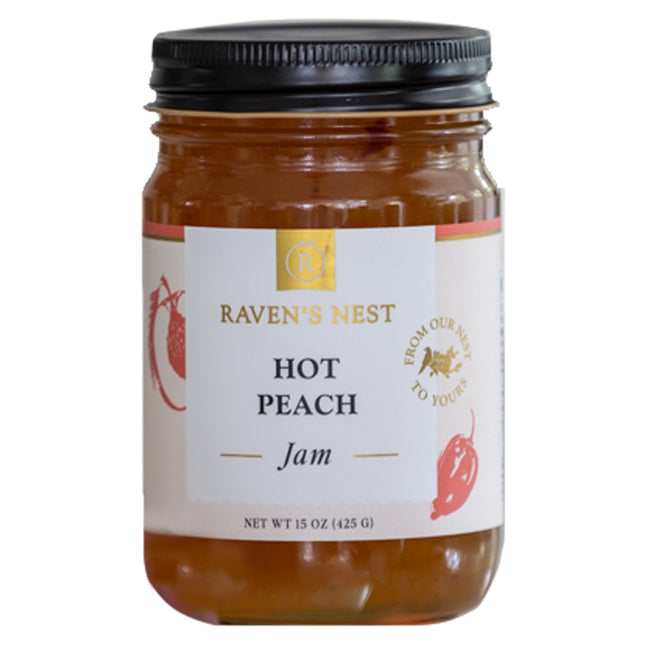 Raven's Nest Hot Peach Jam Jar