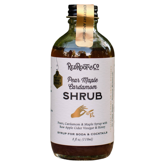 Red Root Pear Maple Cardamom Shrub Mixer