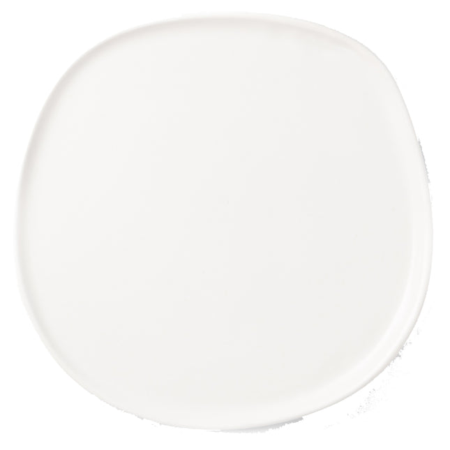 Haand Ripple Dinner Plate in Matte White