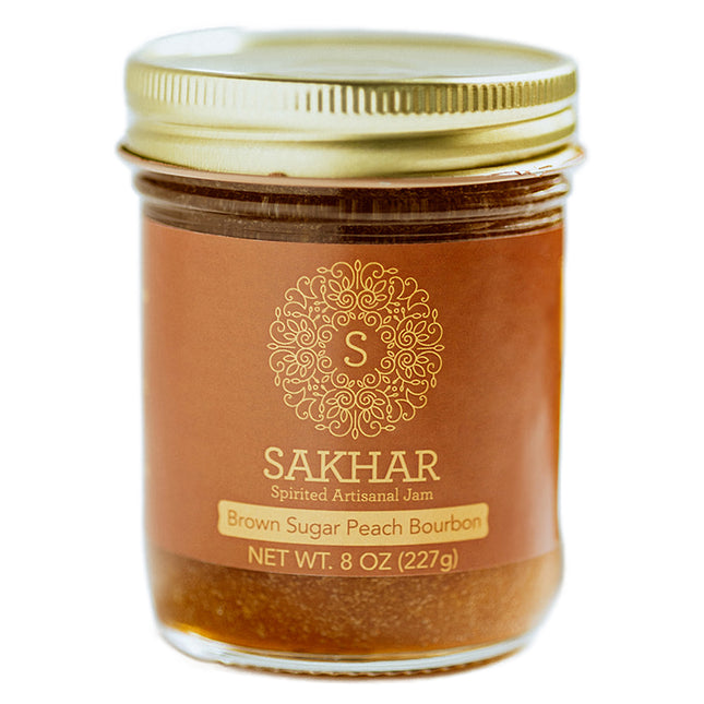 Sakhar Jams Brown Sugar Bourbon Jam in 8oz Glass Jar 