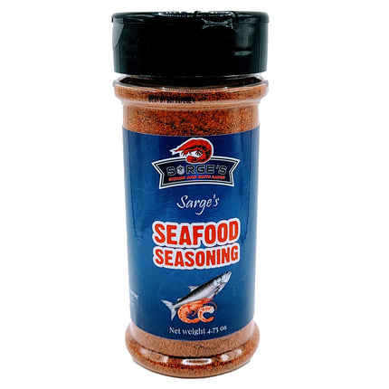 Sarge's Sauce Seafood Seasoning container