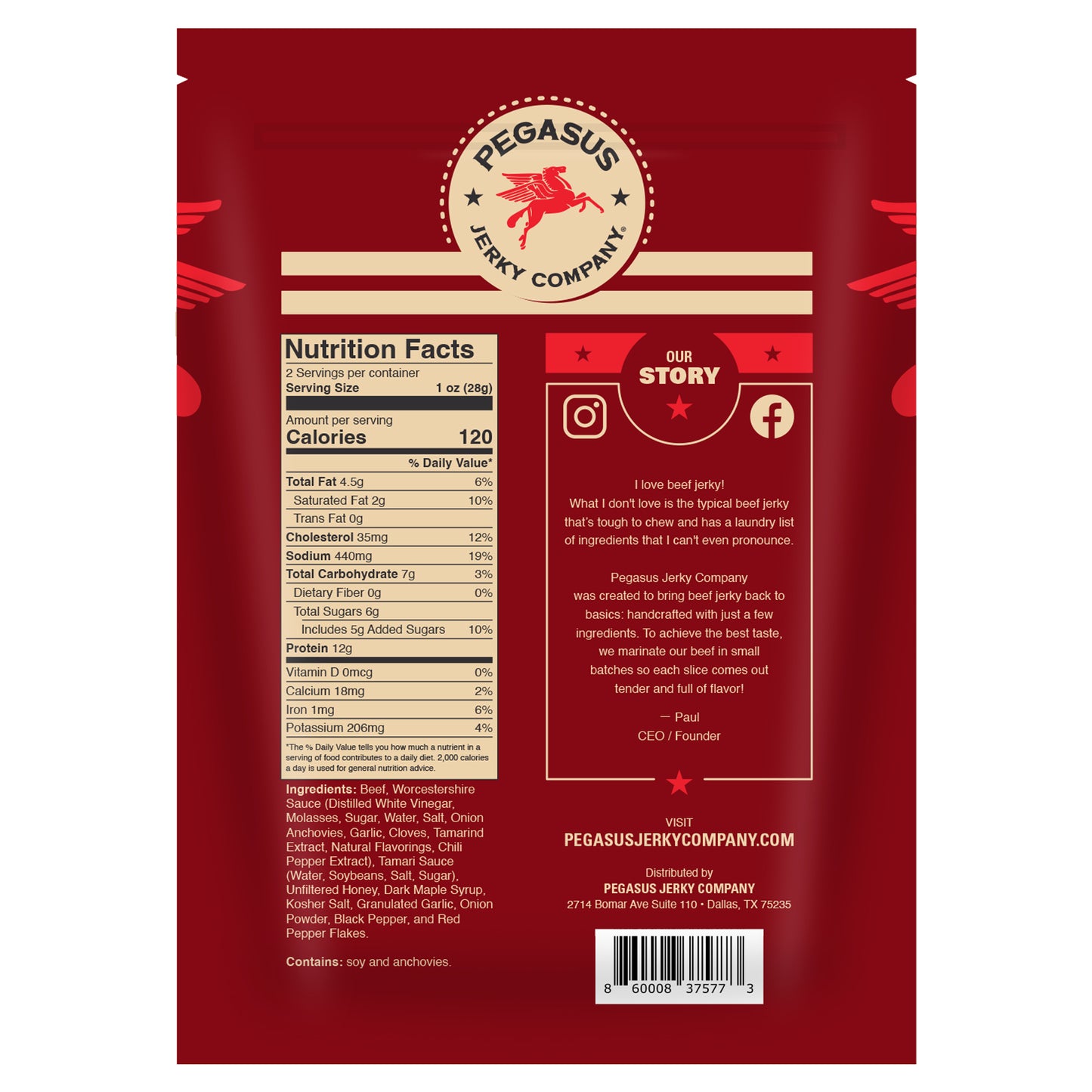 Sweet & Savory Beef Jerky 2oz