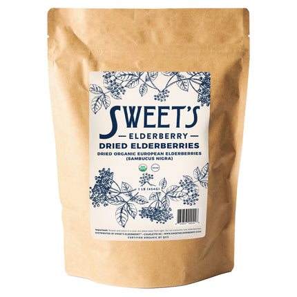 Sweet's Elderberry 1 pound Dried Elderberries 