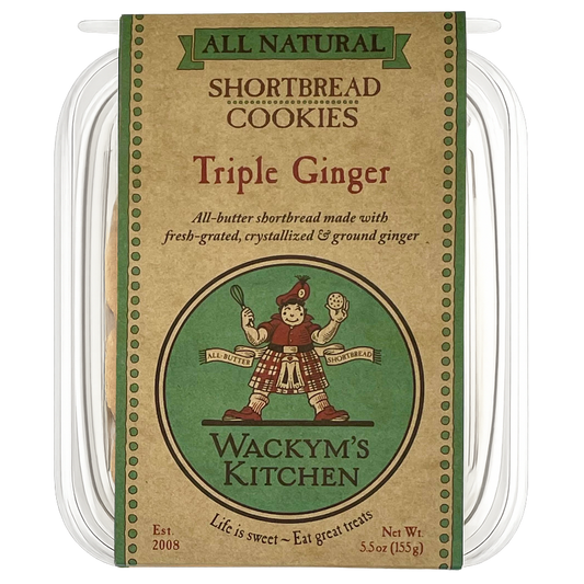 Wackym's Triple Ginger Shortbread Cookies