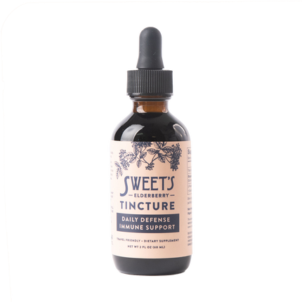 Sweet's Elderberry Tincture 2 ounce (60 mL) bottle with dropper top