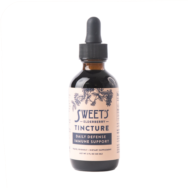Sweet's Elderberry Tincture 2 ounce (60 mL) bottle with dropper top