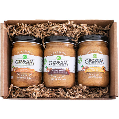 Georgia Grinders Almond Butter Trio in a box